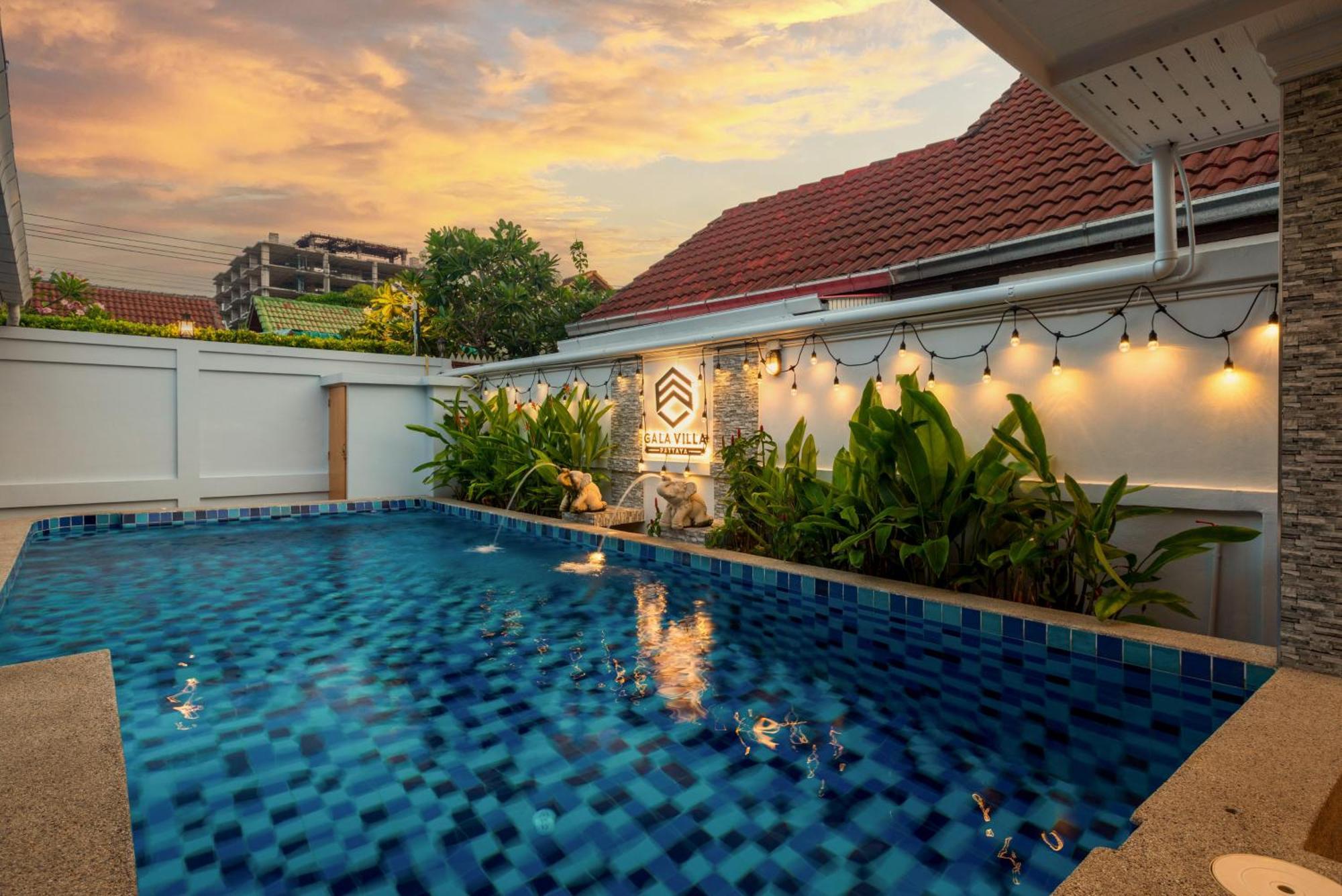 Pattaya Private Villa - Pool,Sauna,Snooker,Bbq エクステリア 写真