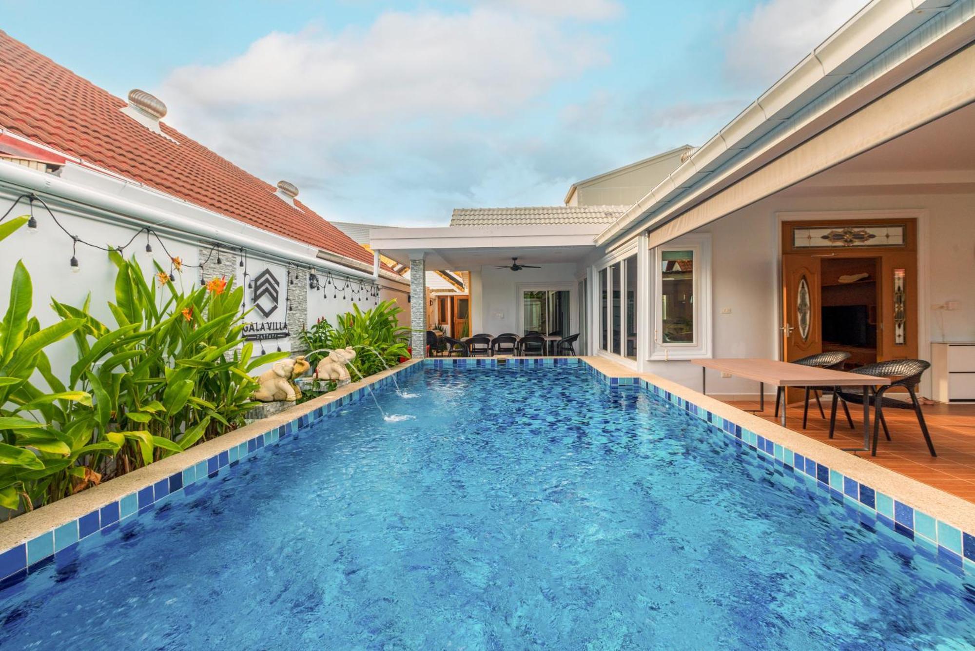 Pattaya Private Villa - Pool,Sauna,Snooker,Bbq エクステリア 写真