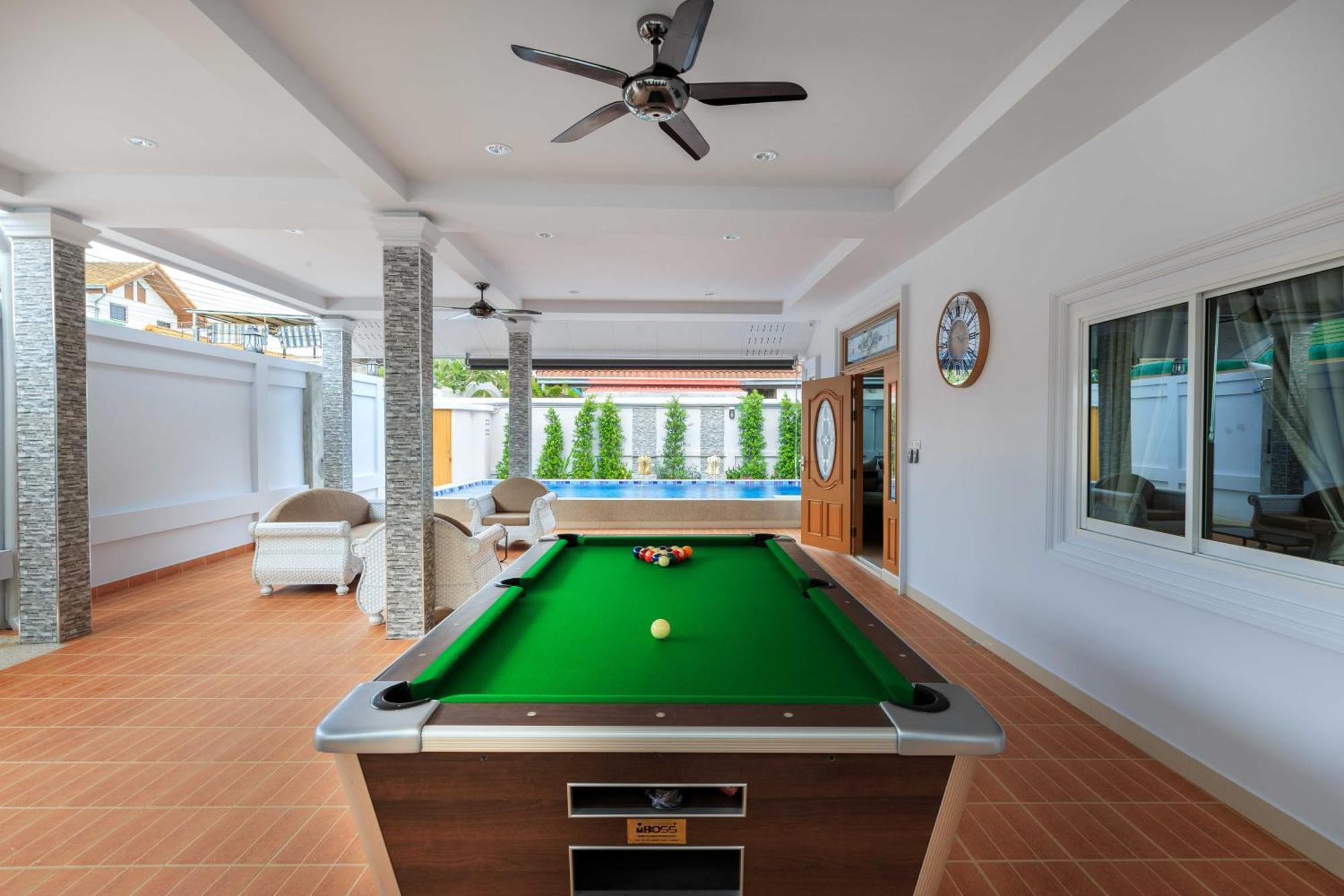 Pattaya Private Villa - Pool,Sauna,Snooker,Bbq エクステリア 写真