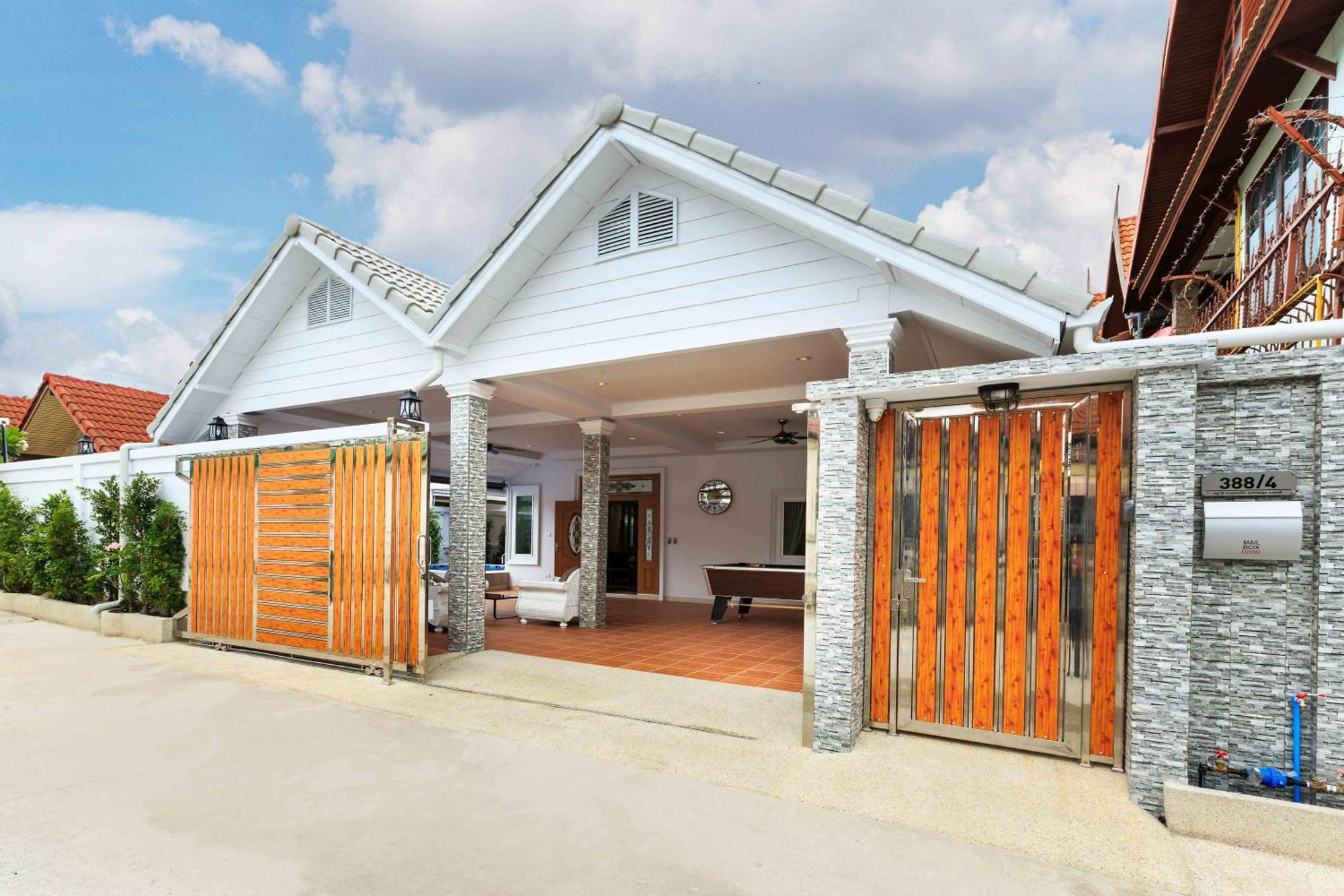 Pattaya Private Villa - Pool,Sauna,Snooker,Bbq エクステリア 写真