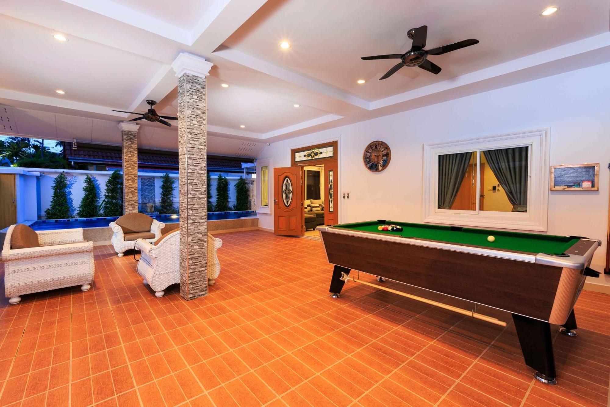 Pattaya Private Villa - Pool,Sauna,Snooker,Bbq エクステリア 写真